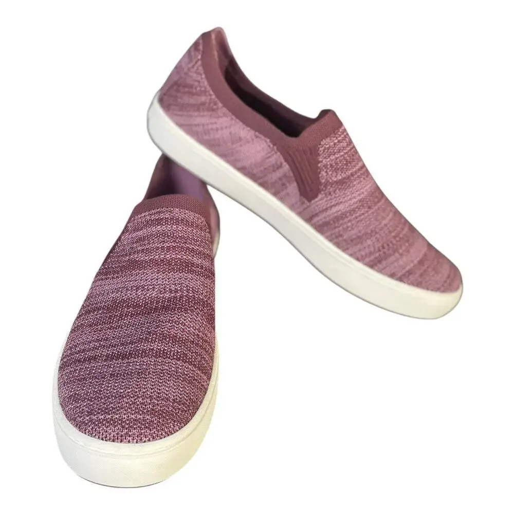 L.L. Bean Women’s Eco Bay Knit Mauve Slip On Sneakers Size-9M